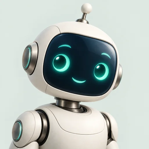 Friendly robot illustration representing the RoboXpert pen name.